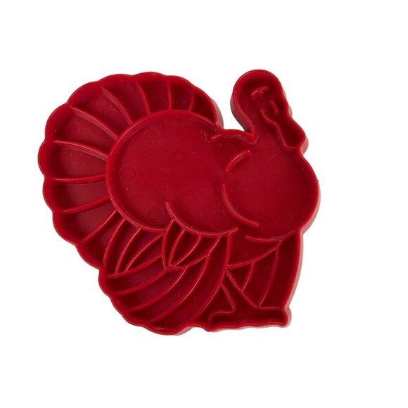 Tupperware Cookie Cutters Set 8 Red Plastic Christmas Holiday Birthday Vintage - Picture 4 of 10